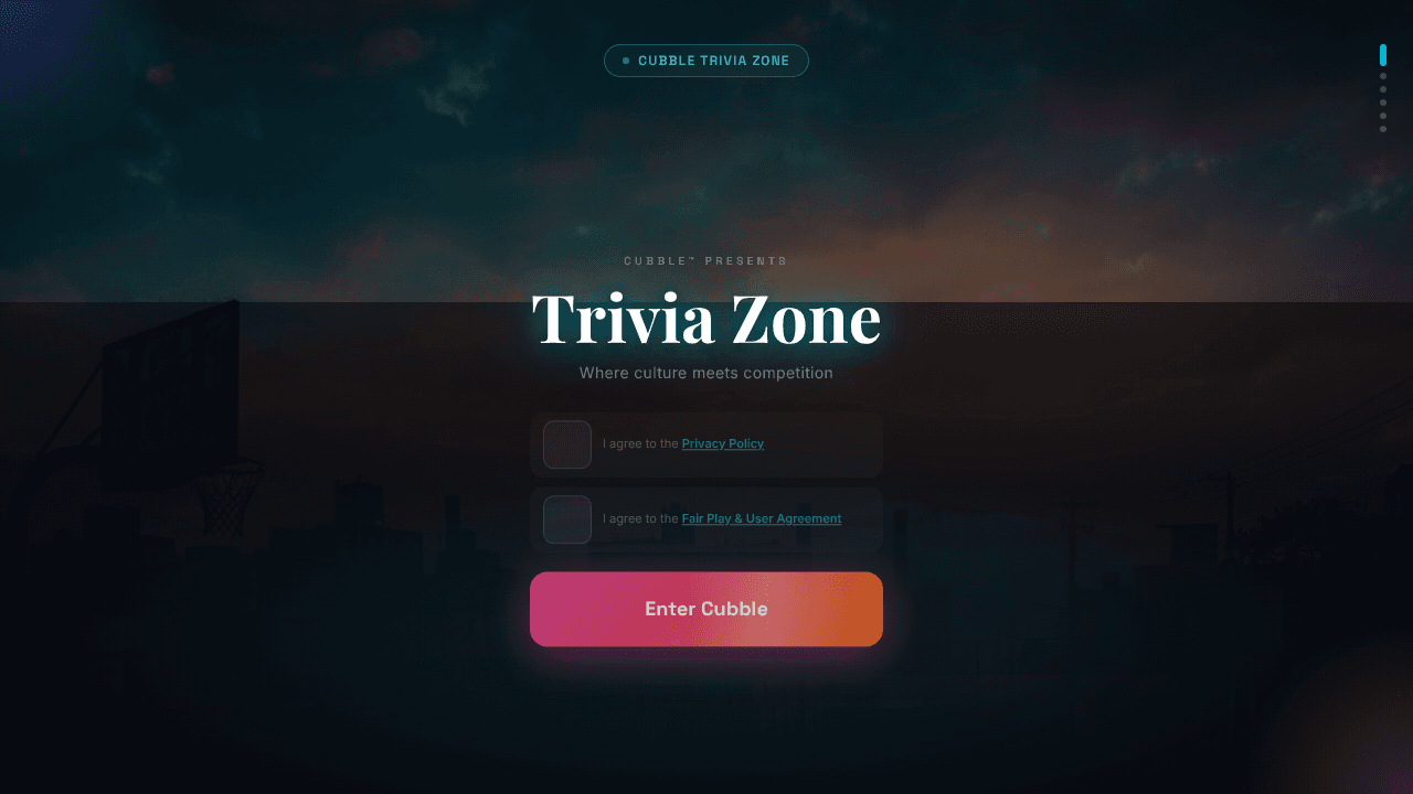 Cubble website screenshot