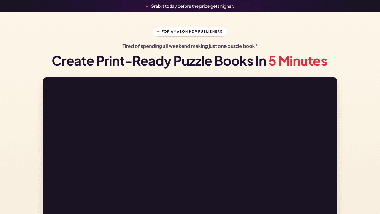 Cut And Paste Puzzles Generator website screenshot