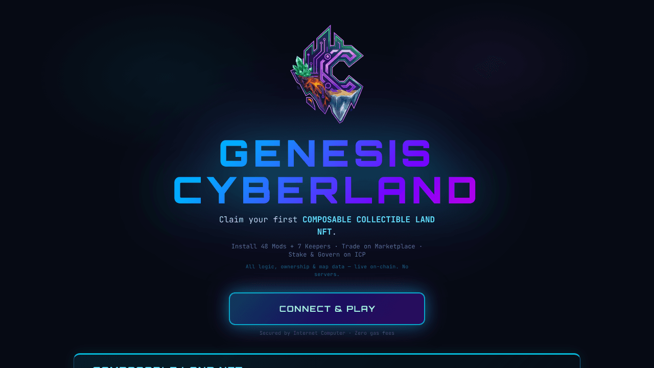 Cyberland website screenshot
