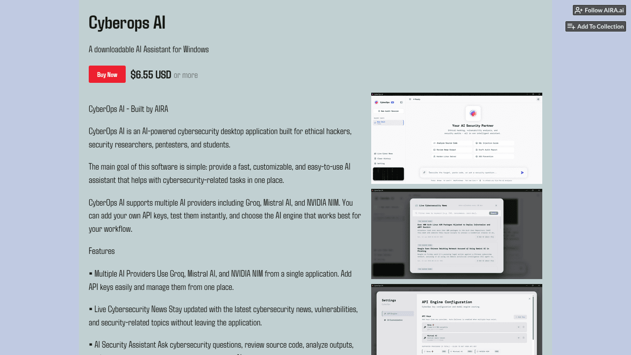 Cyberops AI website screenshot