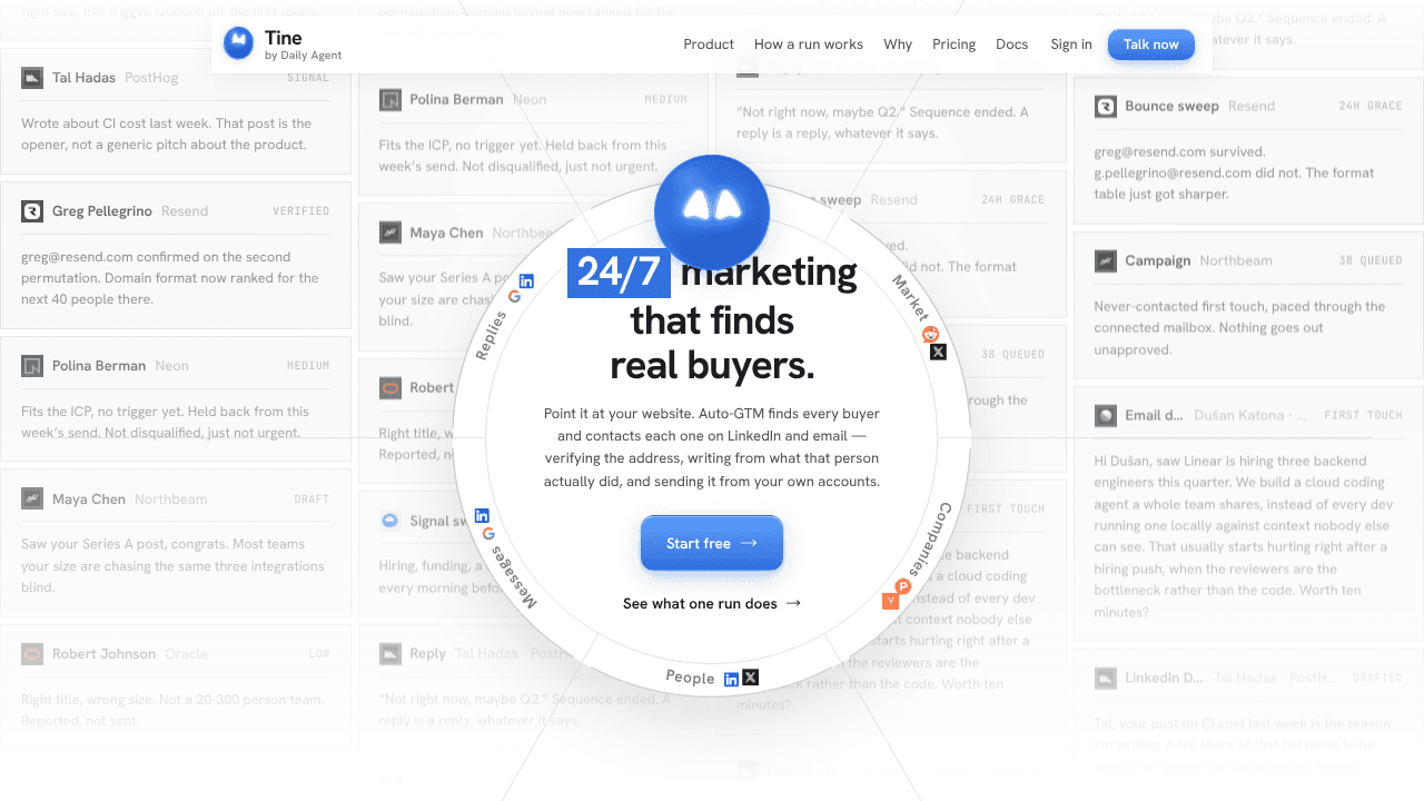 Daily Agent website screenshot