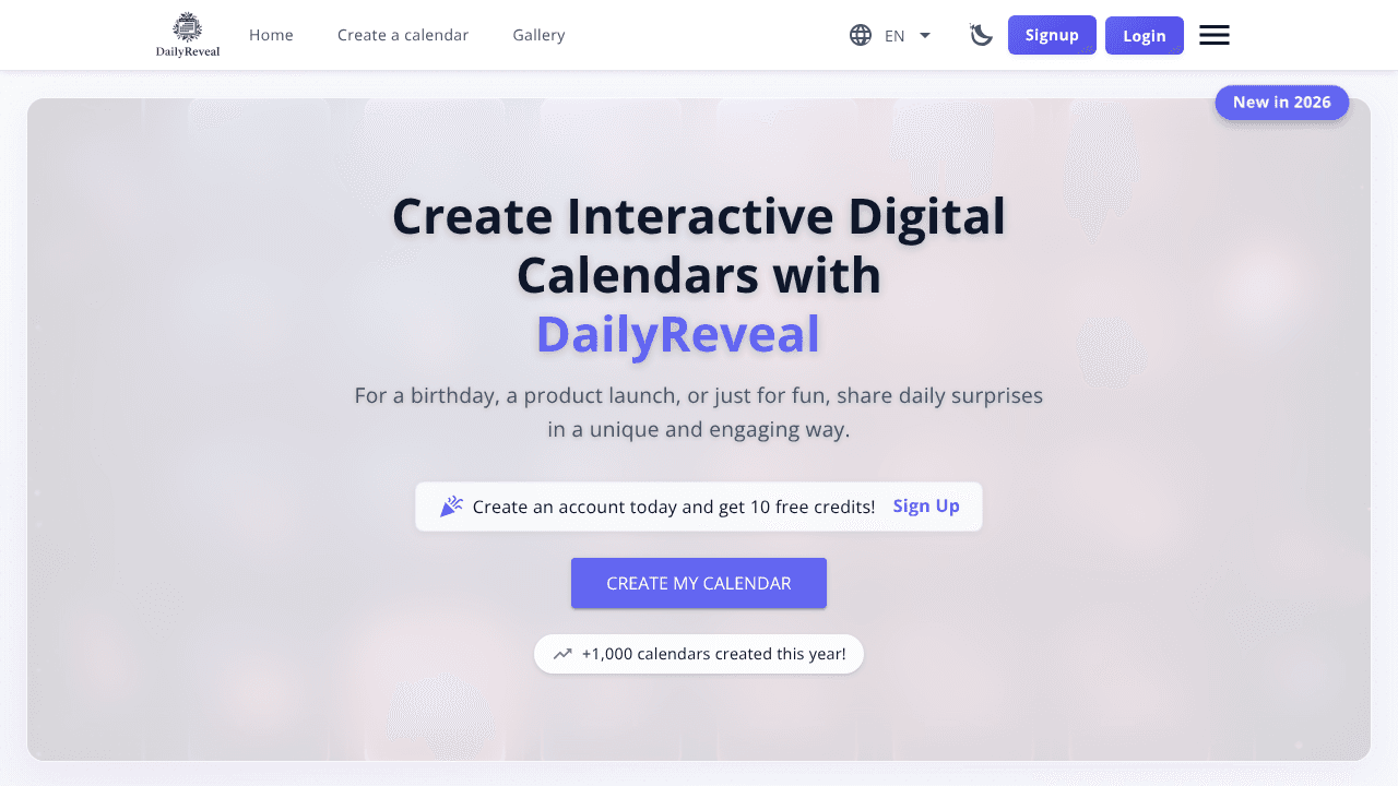 DailyReveal website screenshot