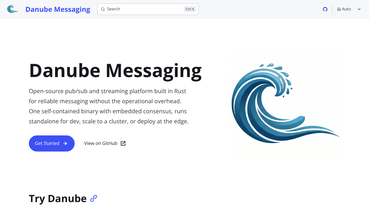 Danube Messaging website screenshot