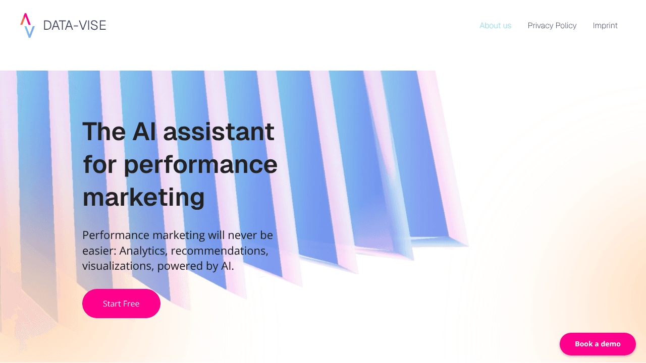 DATA-VISE website screenshot