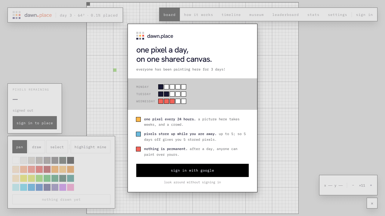 dawn.place website screenshot