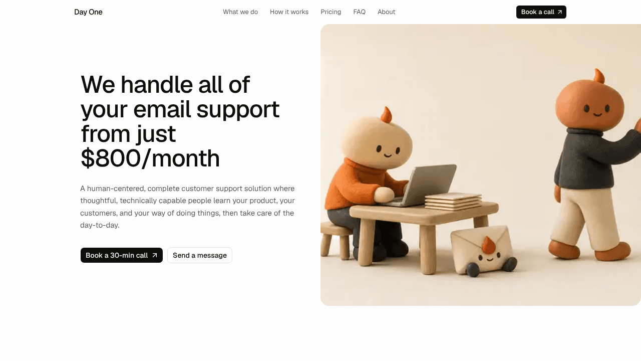Day One website screenshot