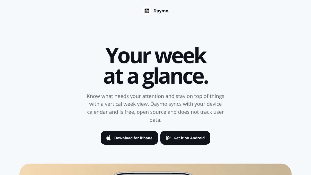 Daymo website screenshot
