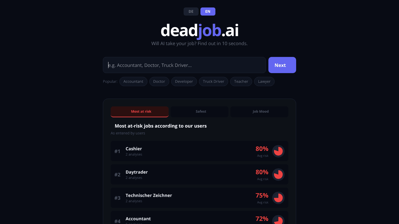 deadjob.ai website screenshot