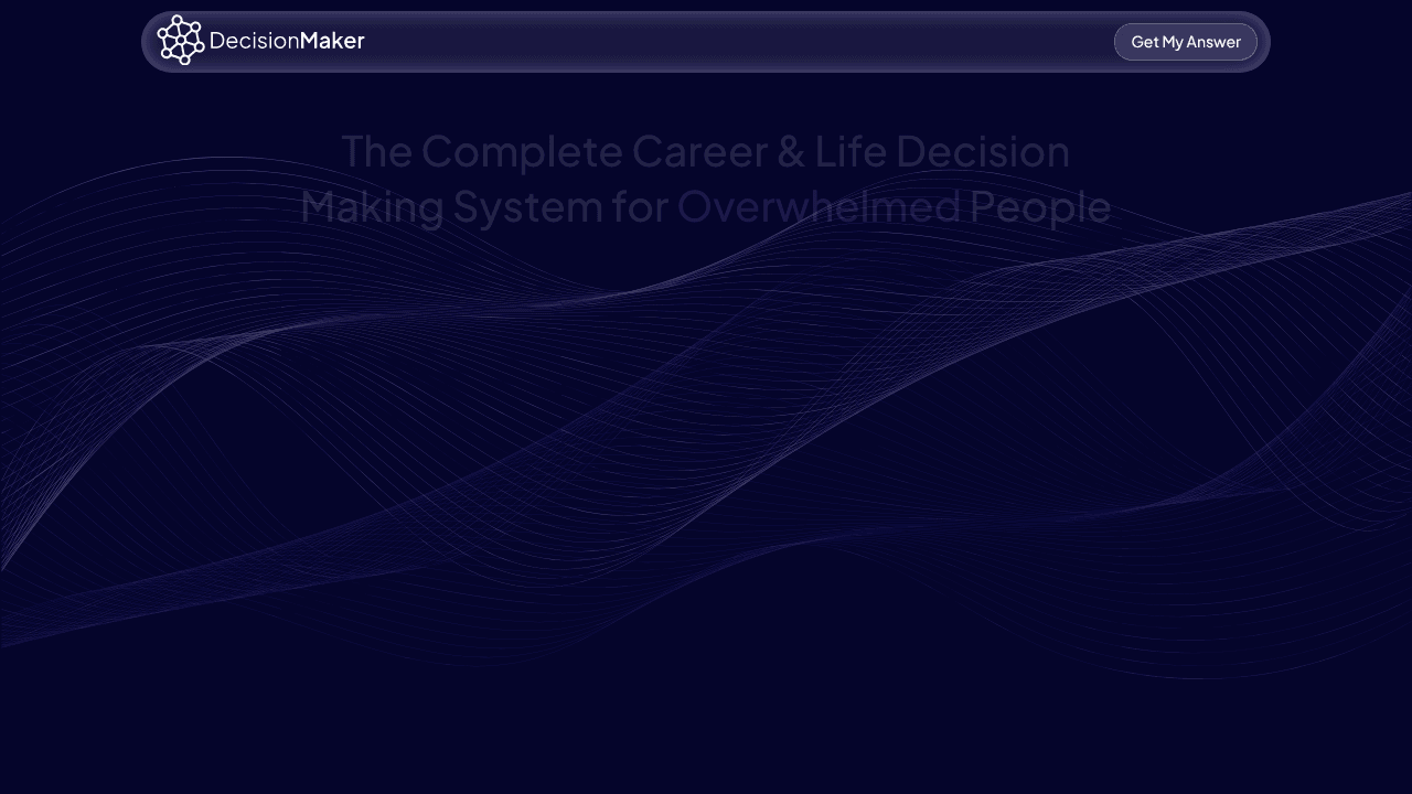 DecisionMaker website screenshot