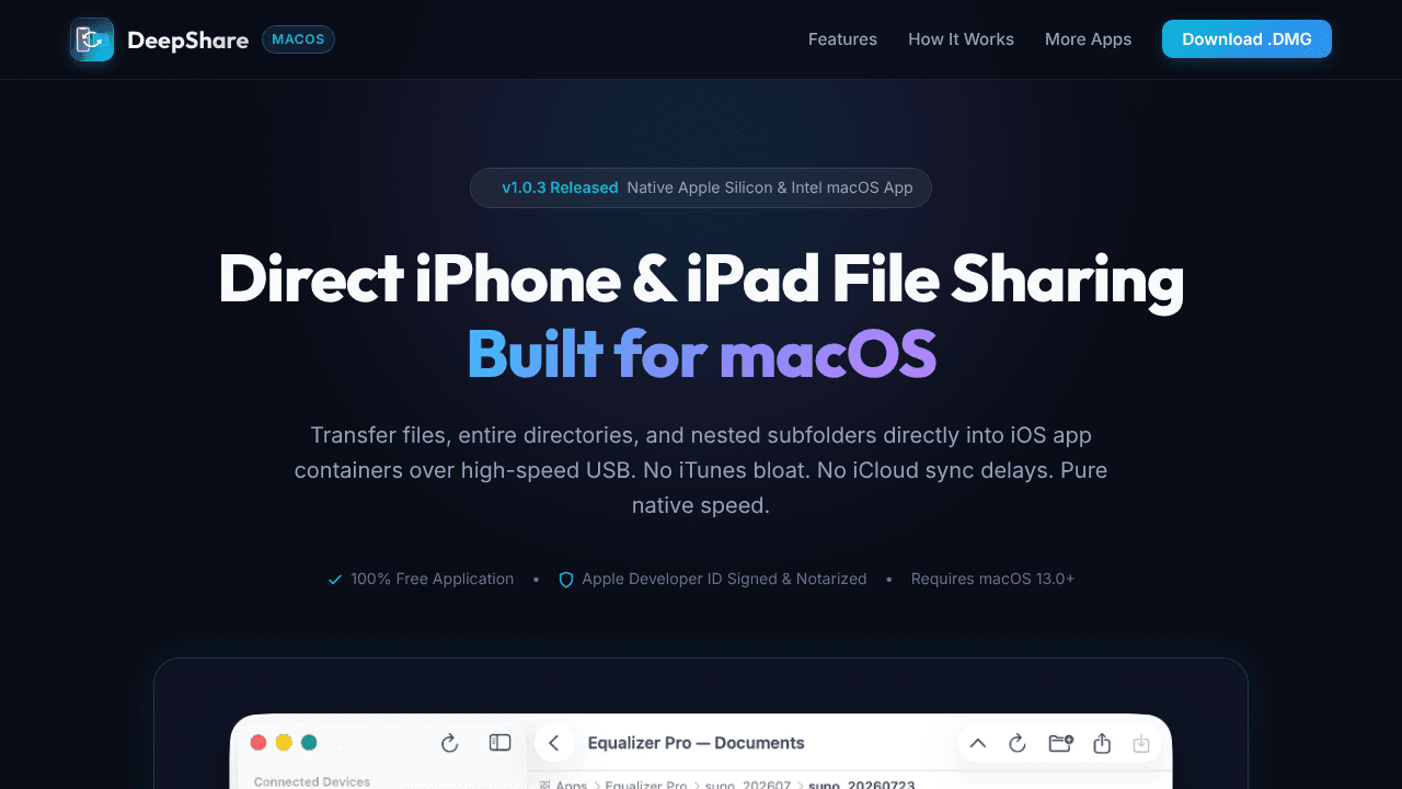 DeepShare website screenshot