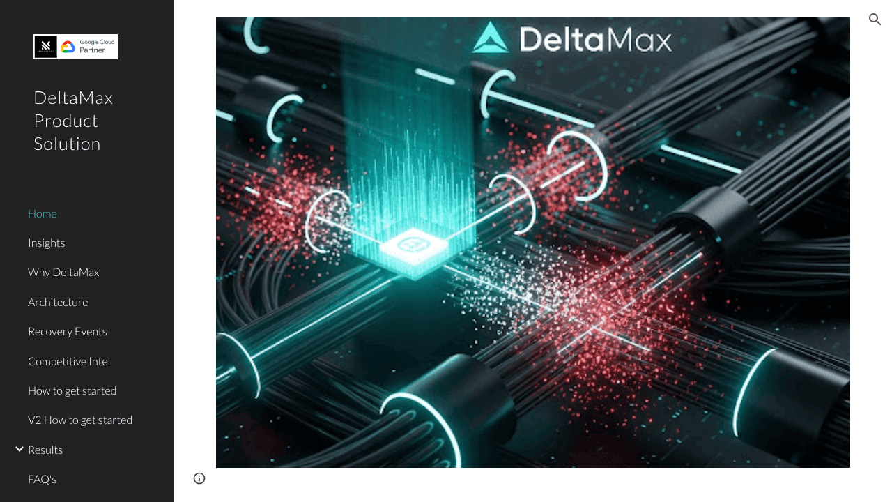 DeltaMax Product Solution website screenshot