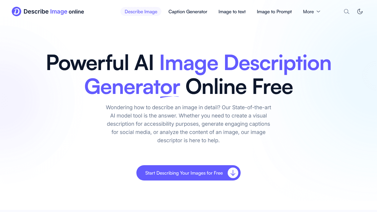 Describe Image Online