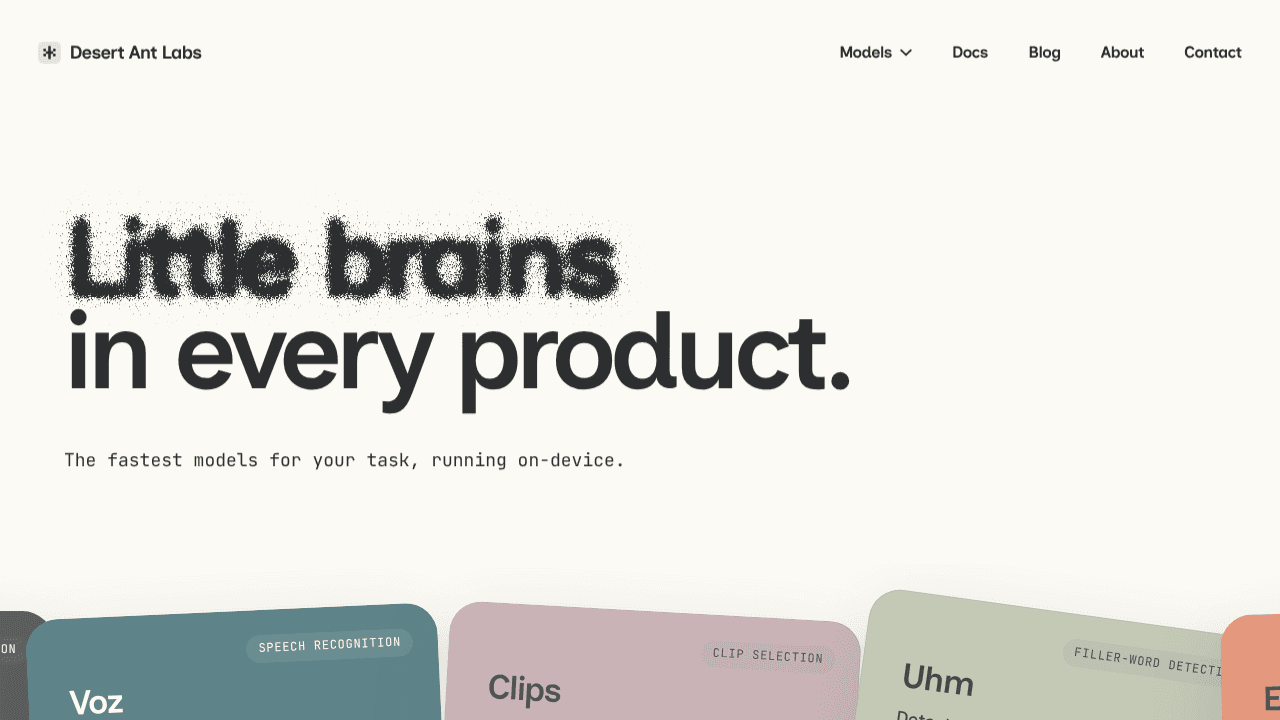Desert Ant Labs website screenshot