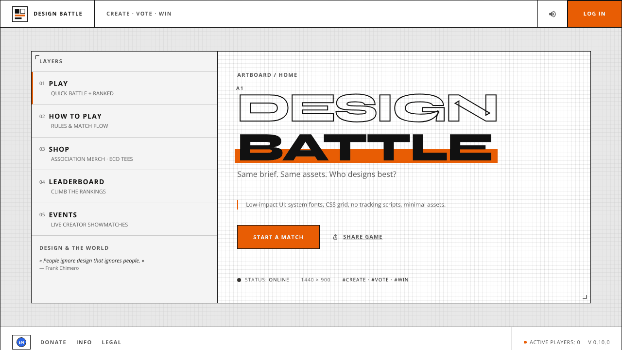 Design Battle website screenshot