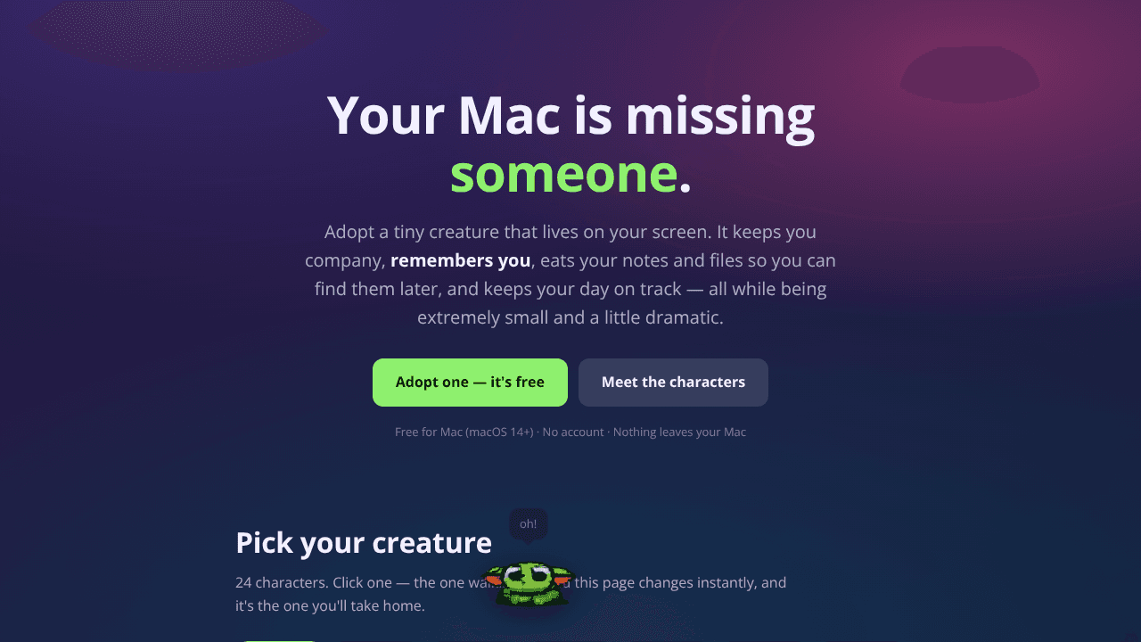 Desk Gremlin website screenshot