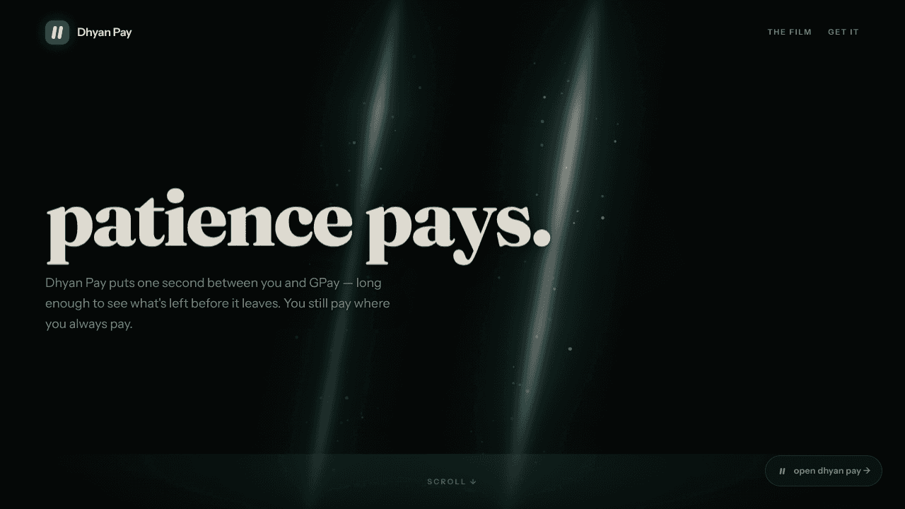 Dhyan Pay website screenshot