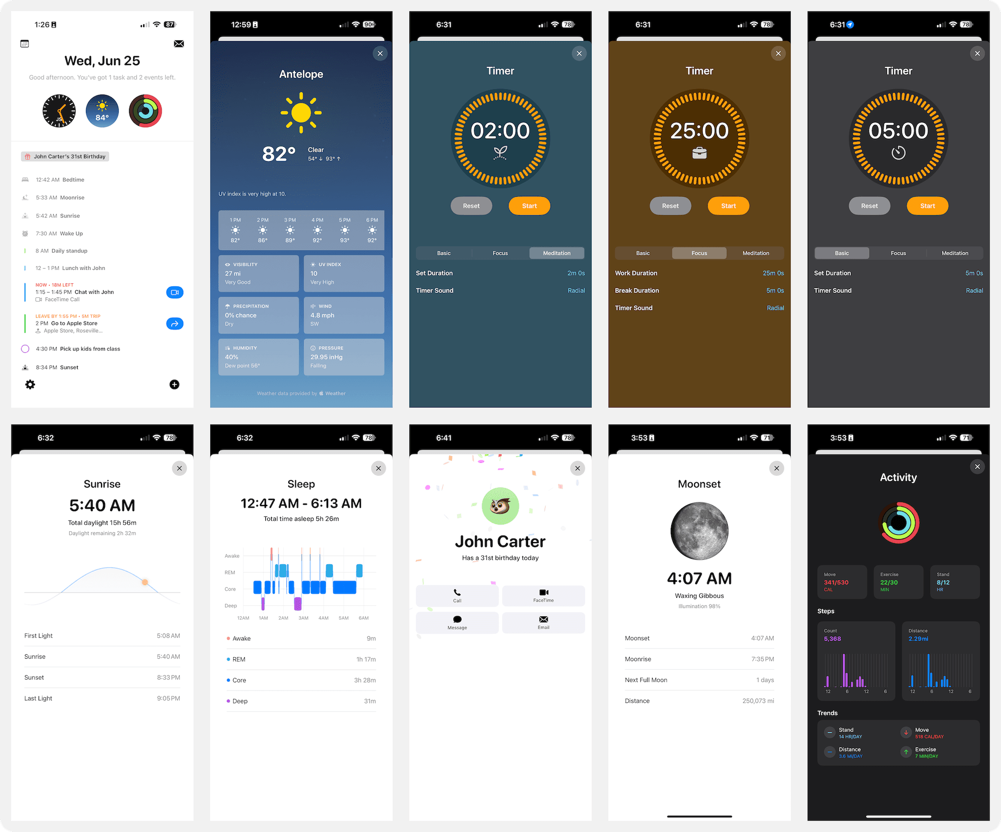 Diario — Day Agenda