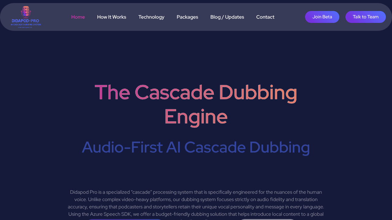 Didapod  website screenshot