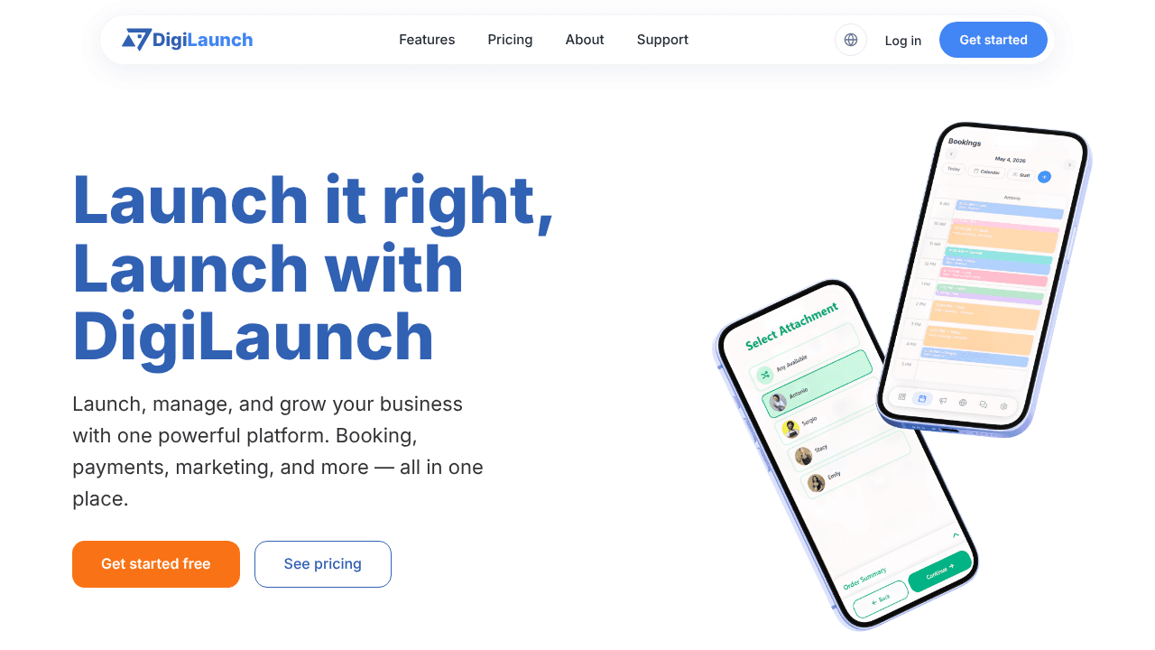 DigiLaunch website screenshot