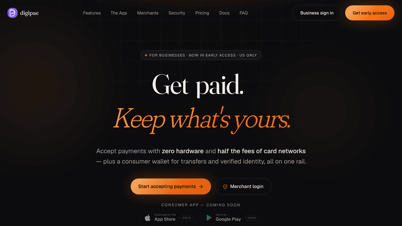 Digipae website screenshot