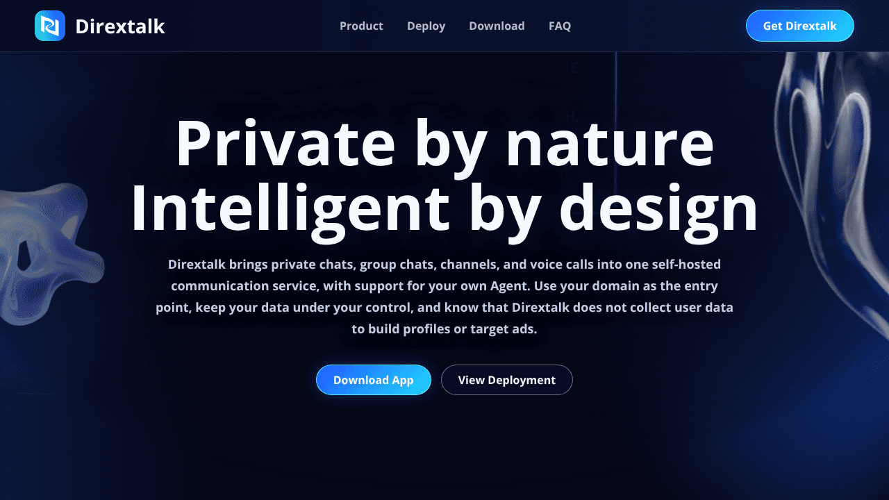 Dirextalk website screenshot