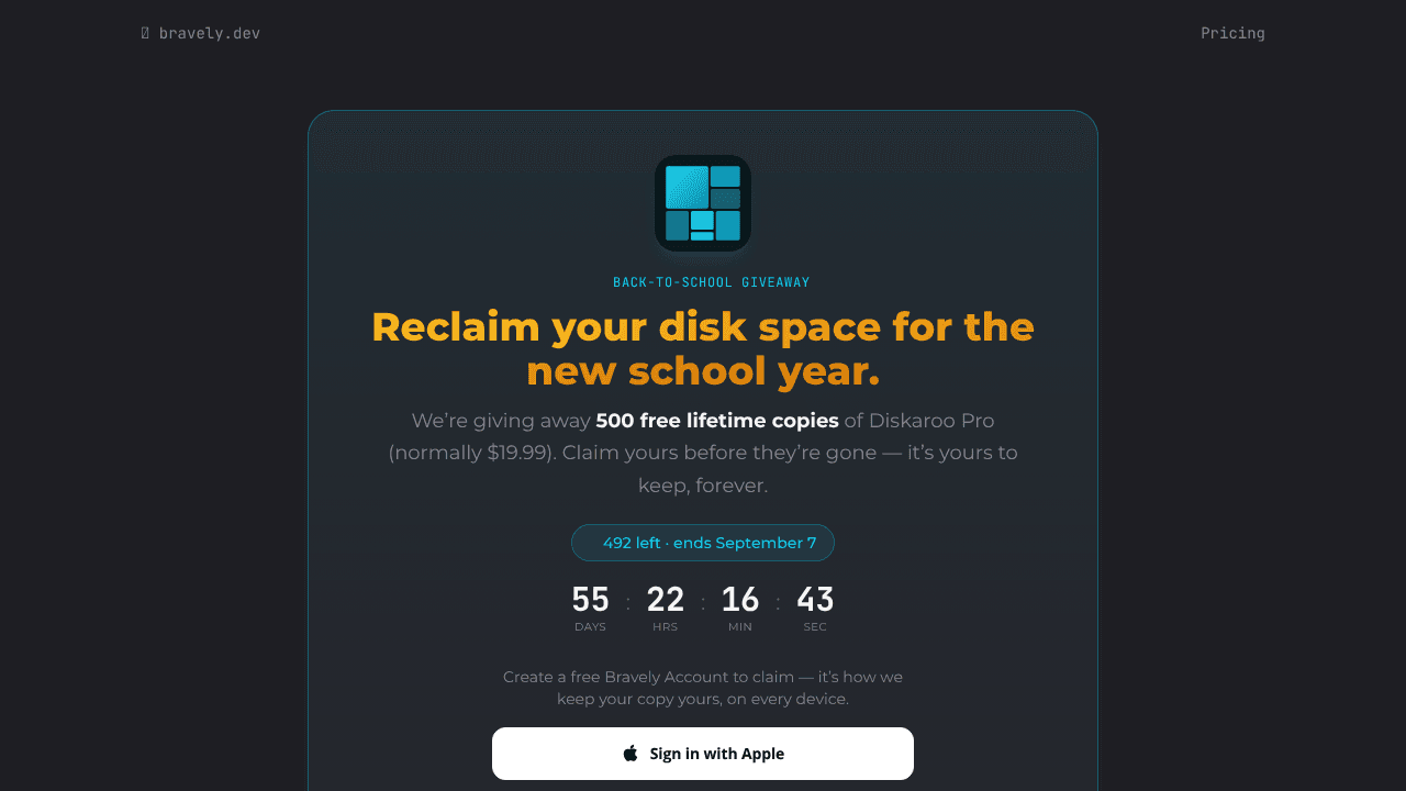 Diskaroo website screenshot