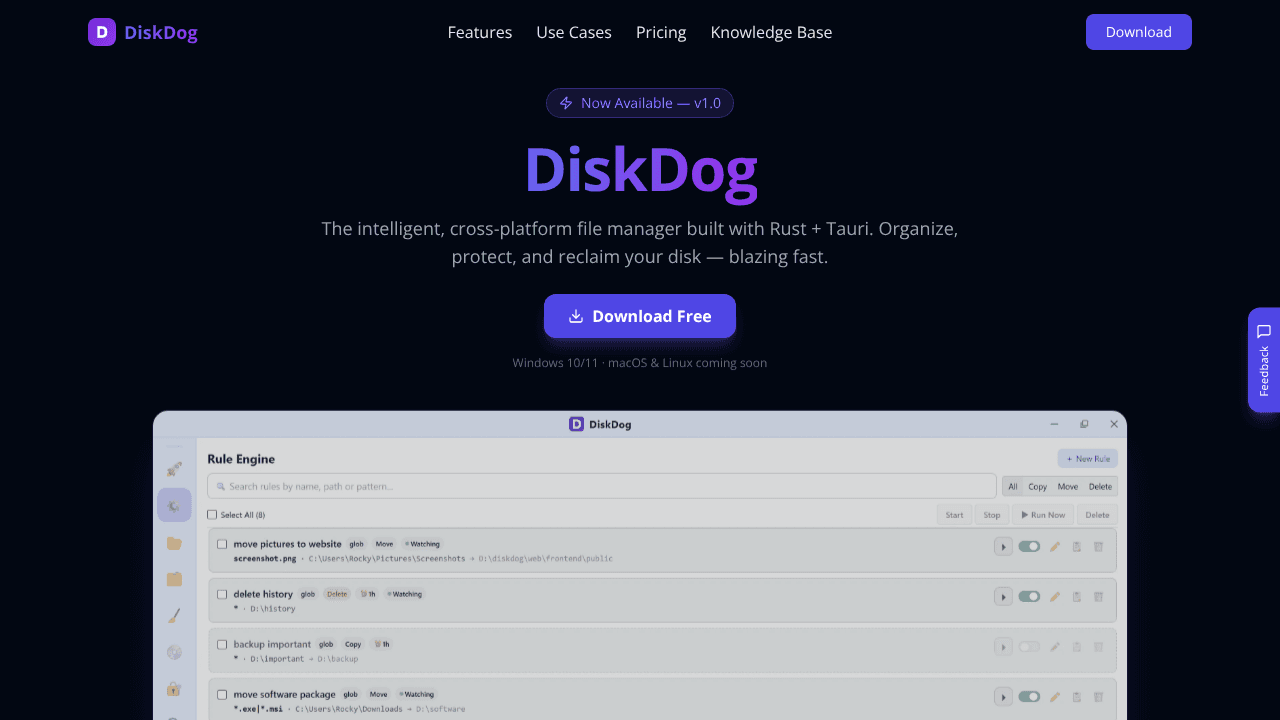 Diskdog website screenshot