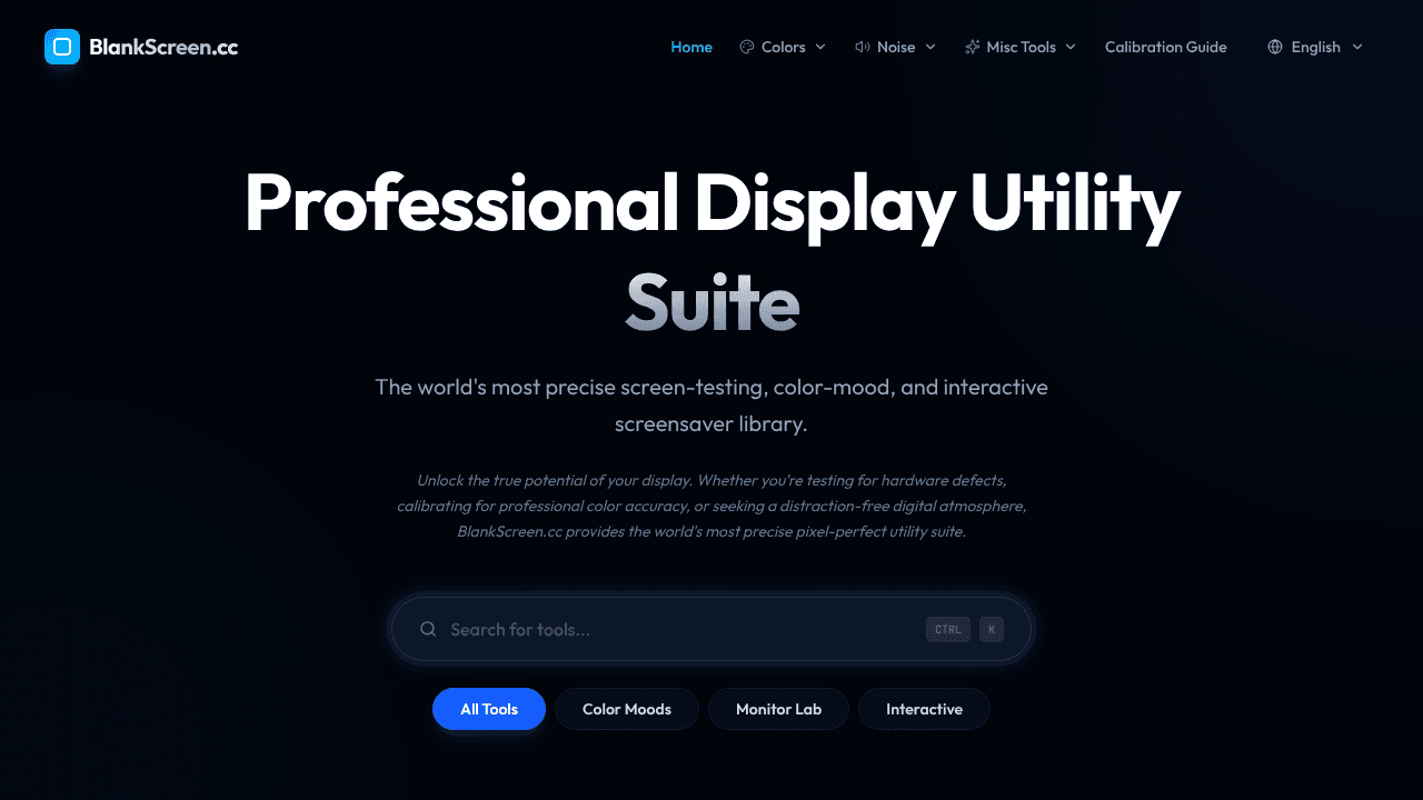 DisplayTools website screenshot