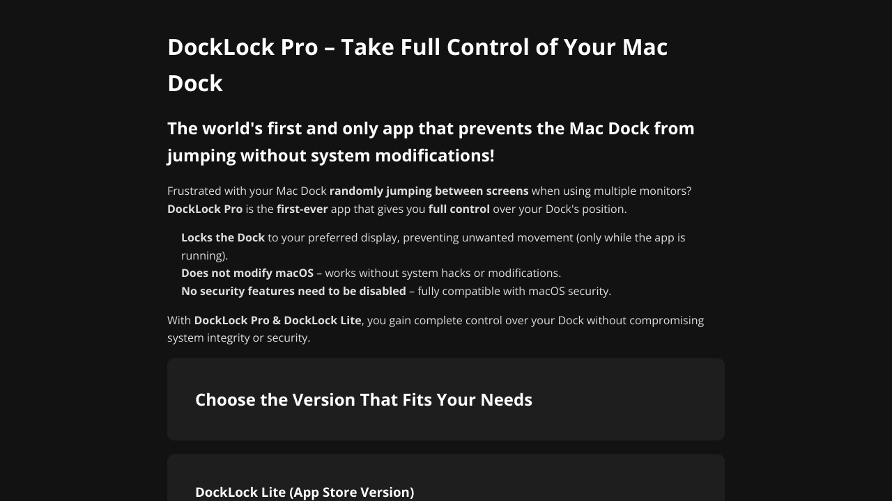 DockLock Lite