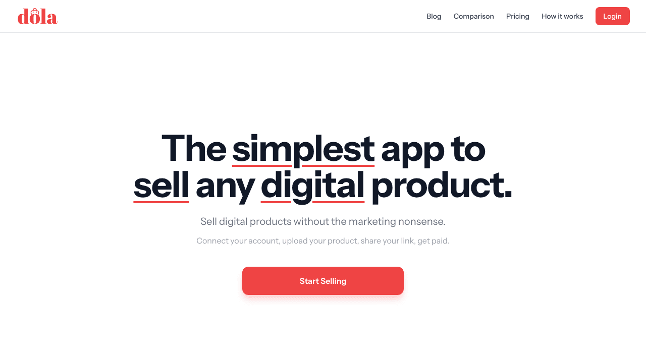 Dola website screenshot