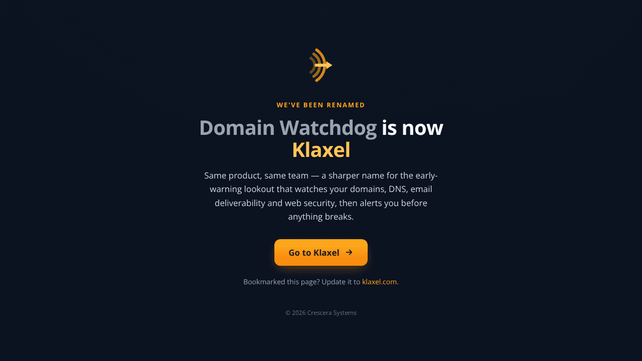 Domain Watchdog website screenshot
