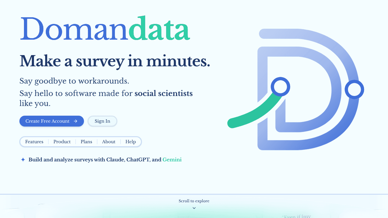 Domandata website screenshot