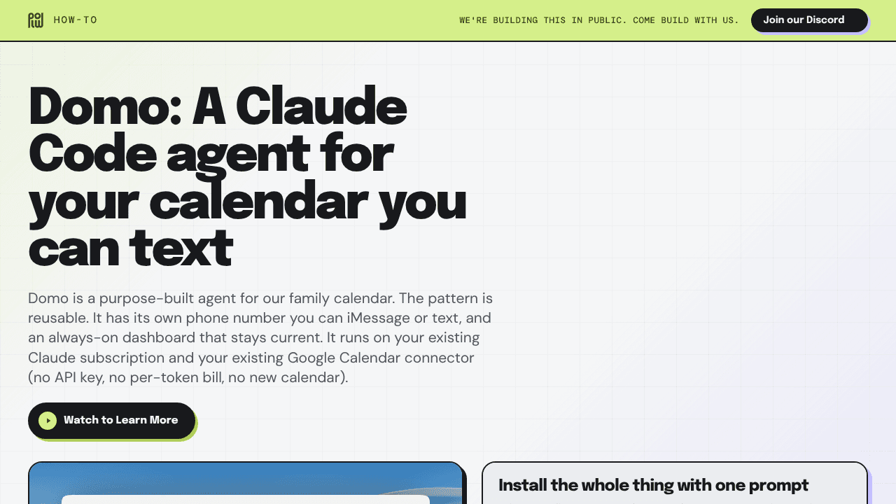 Domo website screenshot