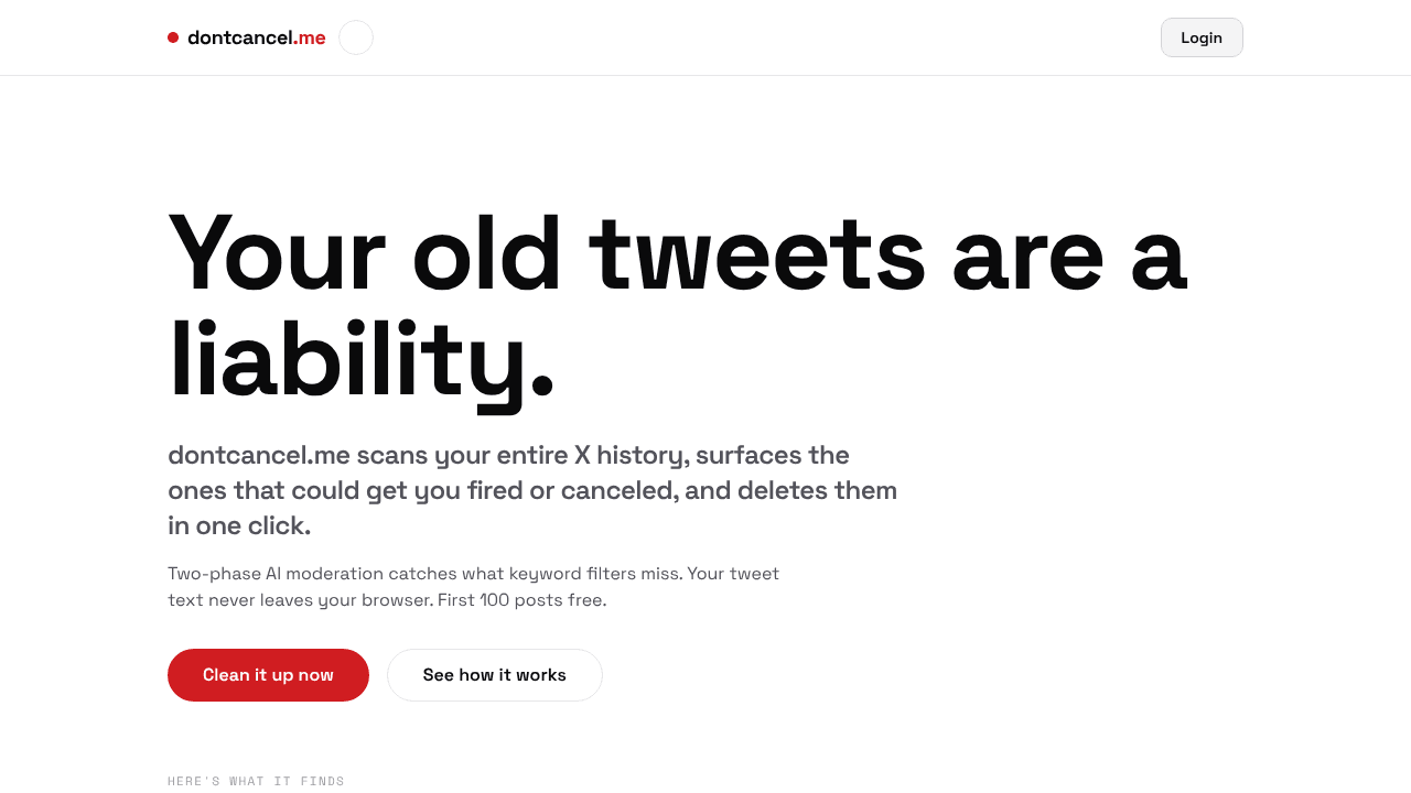 dontcancel.me website screenshot