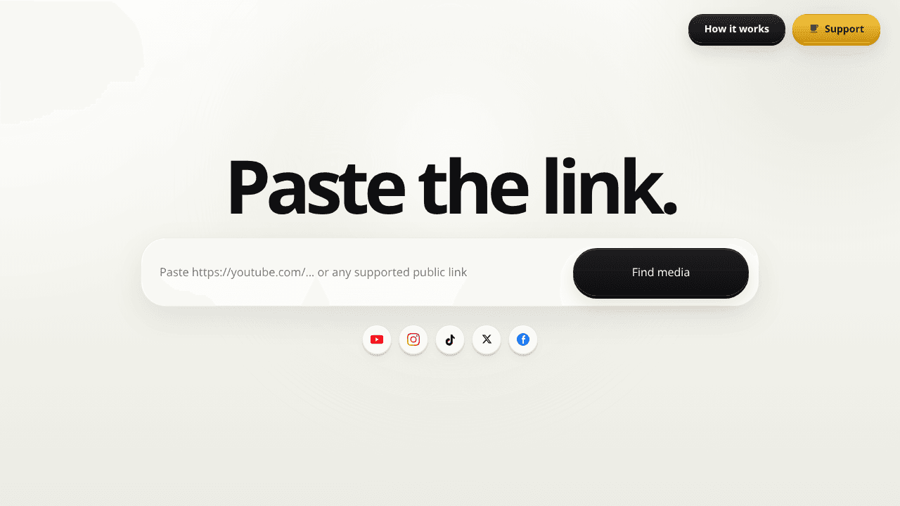 Downloader by The Atom website screenshot