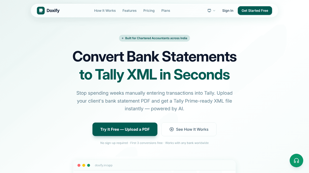 Doxify website screenshot