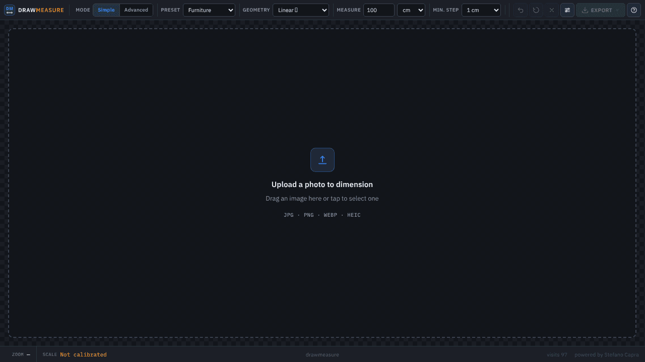 DrawMeasure website screenshot