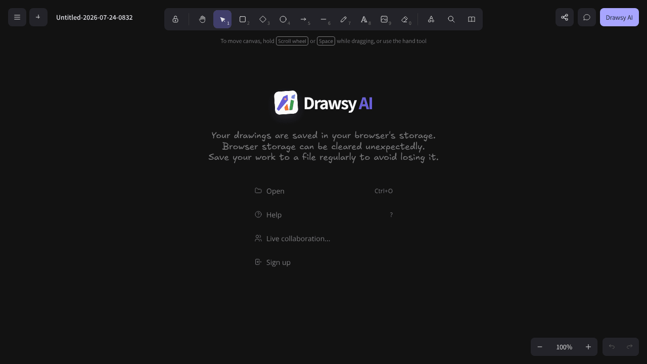 Drawsy website screenshot