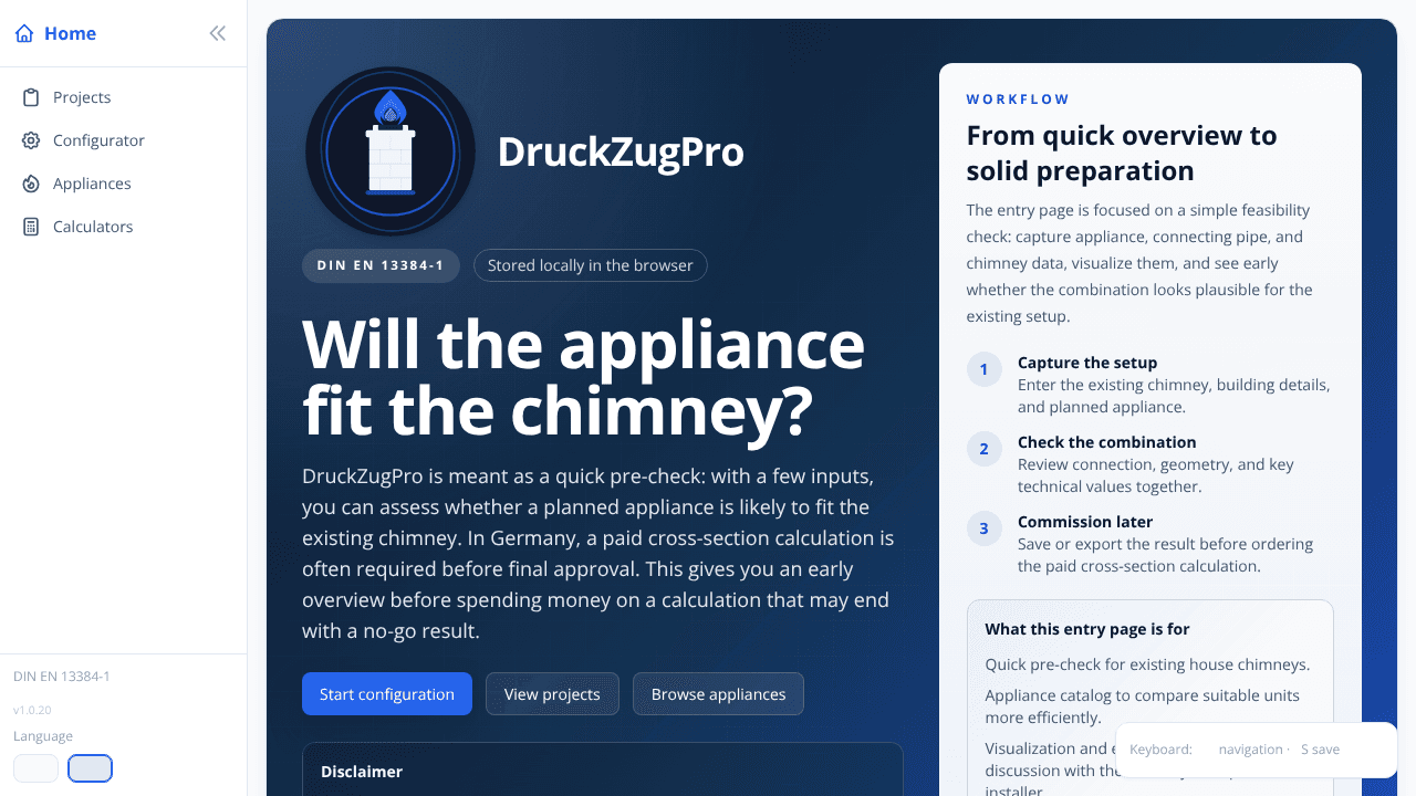 DruckZugPro website screenshot