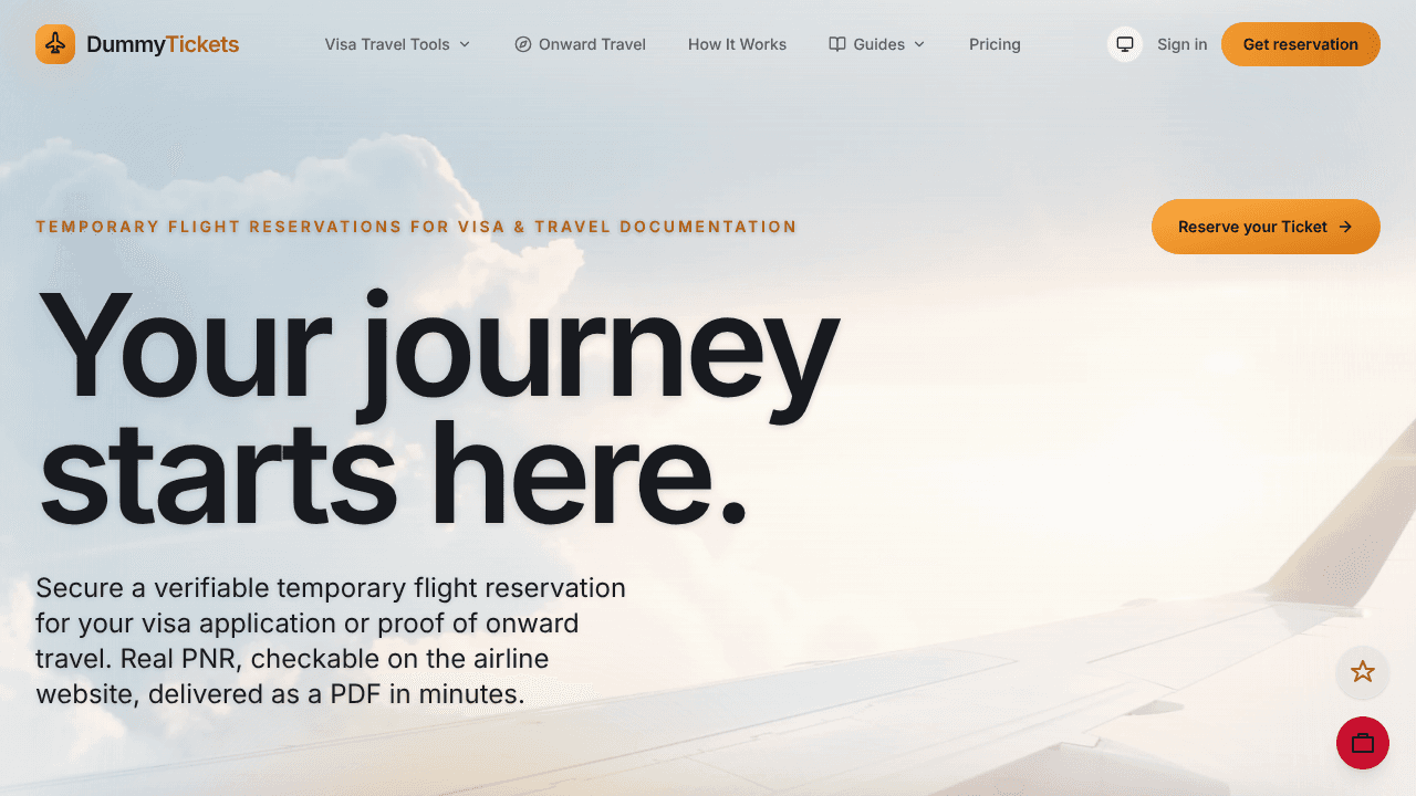 DummyTickets website screenshot