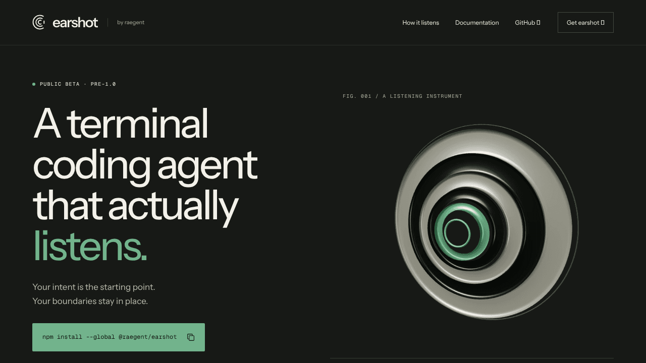 earshot website screenshot