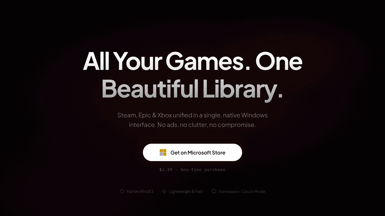 Easy Game Launcher website screenshot