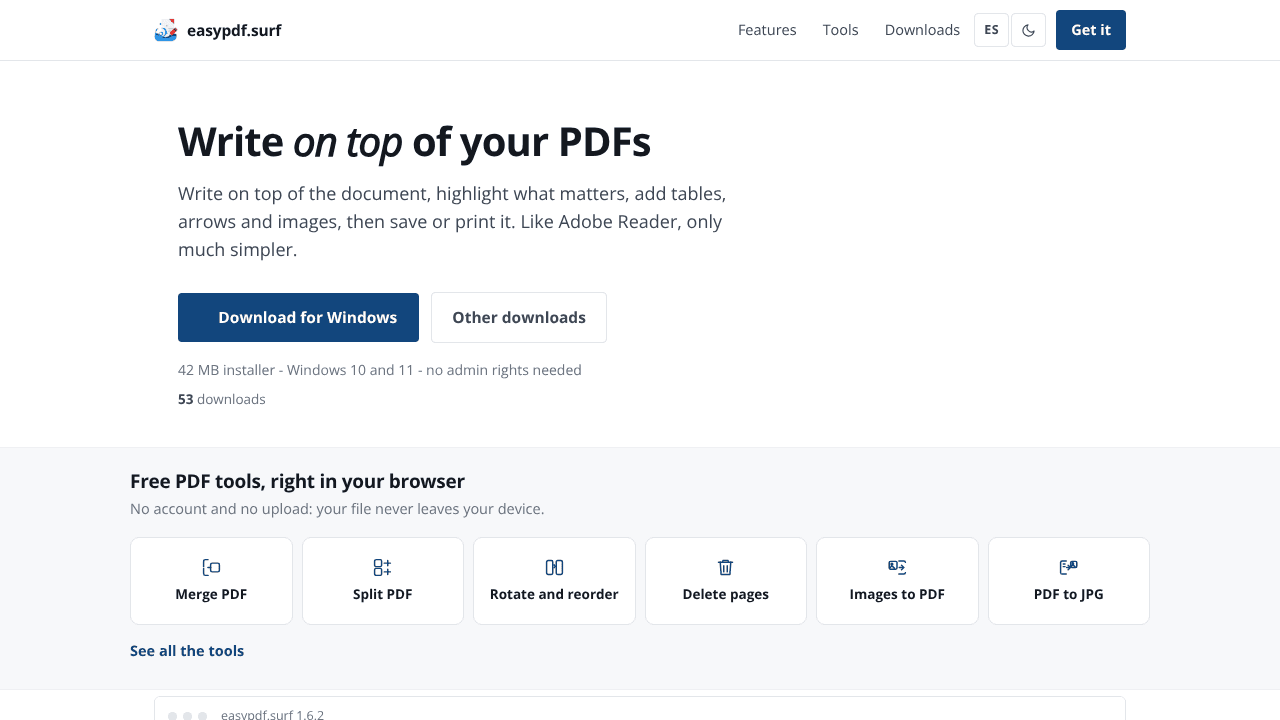 easypdf.surf website screenshot
