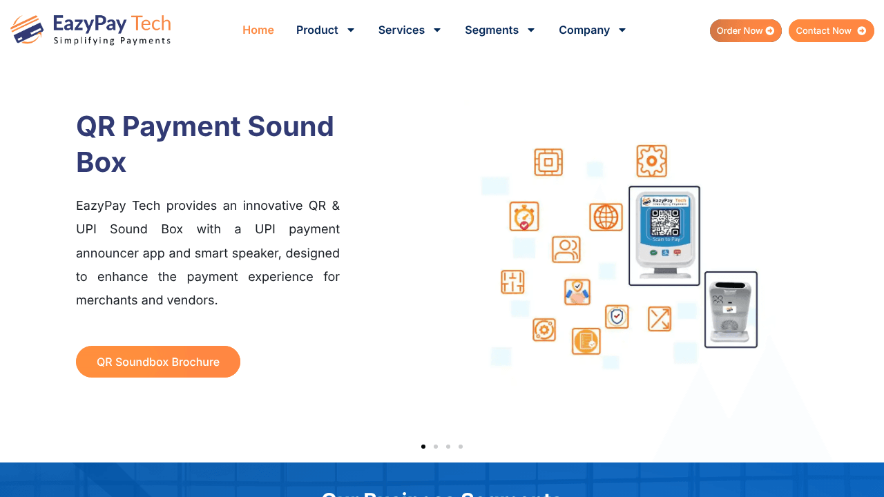 EazyPay Tech website screenshot
