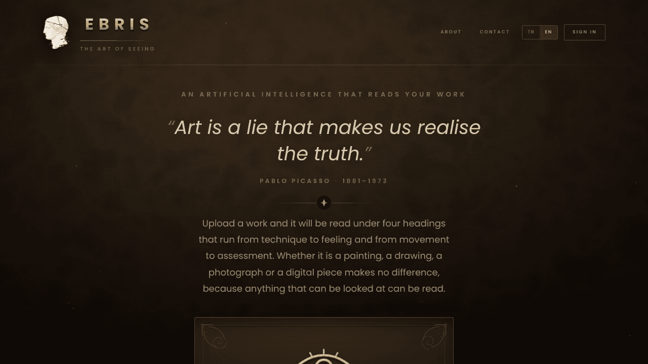 EBRIS website screenshot