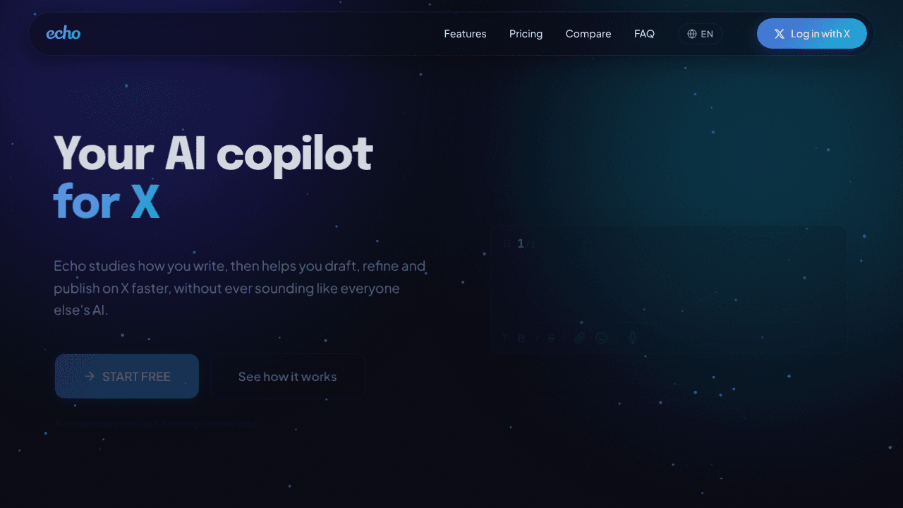 Echo website screenshot