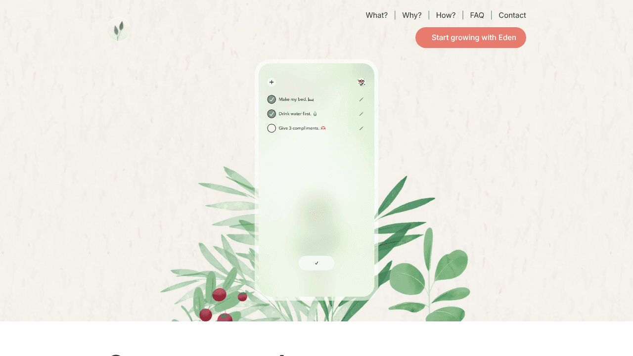 Eden website screenshot