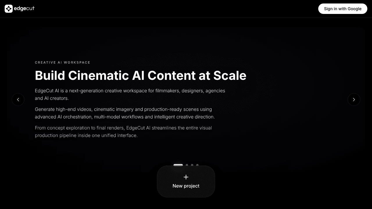 EdgeCut AI website screenshot