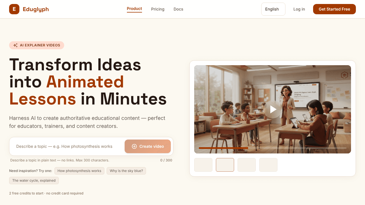 Eduglyph website screenshot