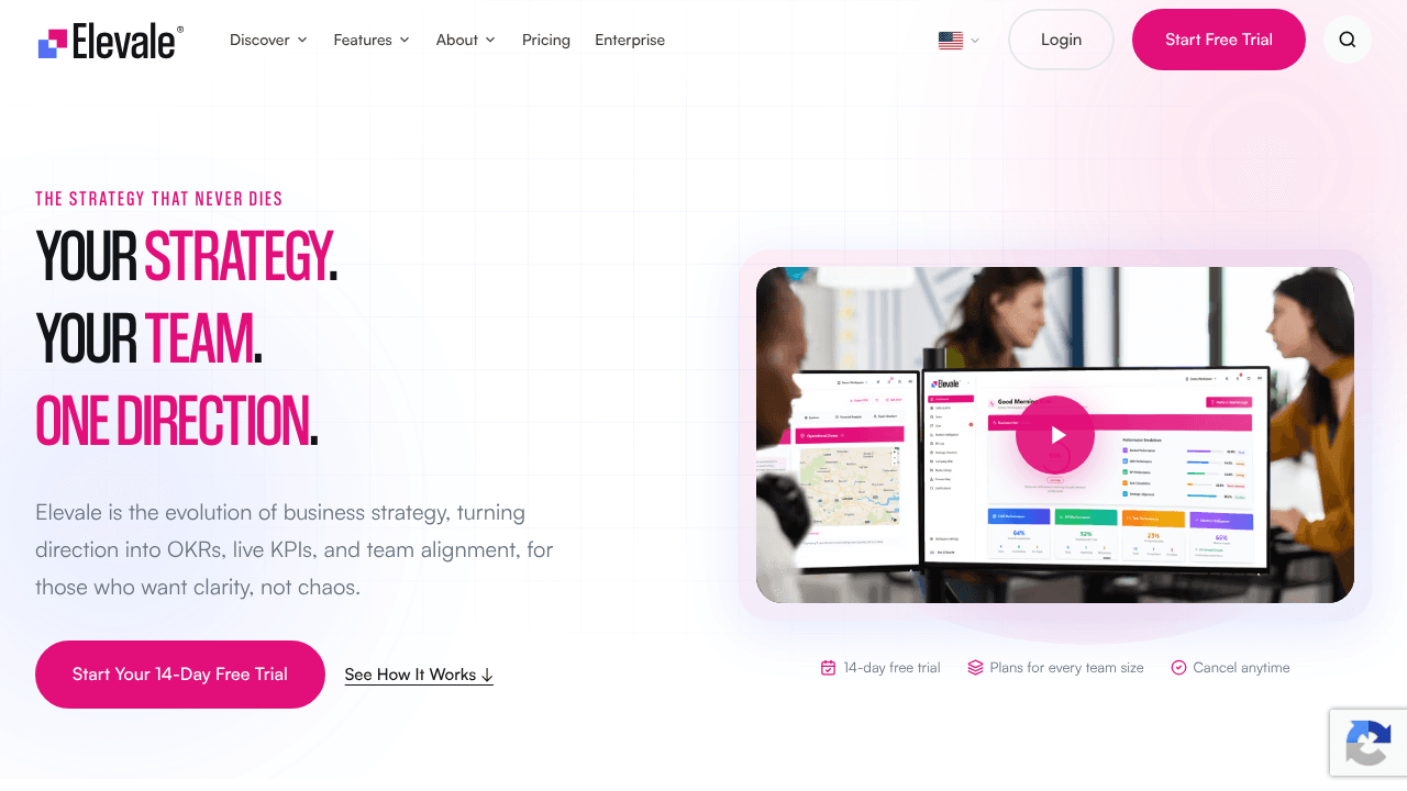 Elevale website screenshot